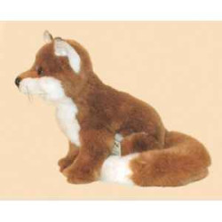  Animaux de la forêt Renard 40 cm assis peluche réaliste Piutre 2699