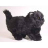 Animaux-Bois-Animaux-Bronzes propose Chat persan noir  30 cm peluche animaux debout réaliste Piutre