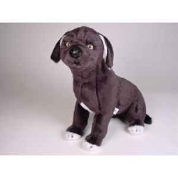 Animaux-Bois-Animaux-Bronzes propose Chien Mâtin Napolitain 45 cm assis peluche réaliste Piutre 1297