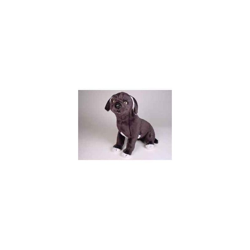Animaux-Bois-Animaux-Bronzes propose Chien Mâtin Napolitain 45 cm assis peluche réaliste Piutre 1297