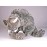 Peluche assise chat soriano avec chaton 38 cm Piutre   318