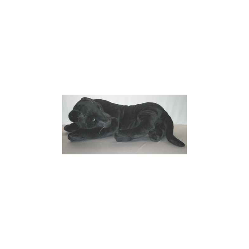 Félin Piutre Panthère noire 105 cm peluche animaux allongés -2519