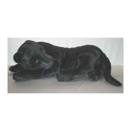 Félin Piutre Panthère noire 105 cm peluche animaux allongés -2519