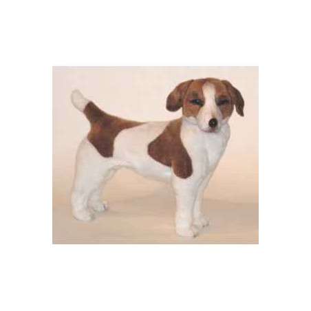 Animaux-Bois-Animaux-Bronzes propose Chien Jack-russel 50 cm peluche animaux debout réaliste Piutre 1230
