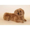 Animaux-Bois-Animaux-Bronzes propose Chien Teckel dachshund, poils longs 60 cm peluche animaux allongés réaliste Piutre 2253
