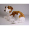 Peluche allongée chien barzoi 60 cm Piutre   275