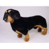 Animaux-Bois-Animaux-Bronzes propose Chien Teckel dachshund 60 cm peluche animaux debout réaliste Piutre 1210