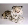 Peluche allongée lynx 40 cm Piutre   2554