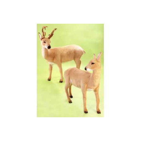  Animaux de la forêt Cerf 140 cm peluche animaux debout réaliste Piutre 2400