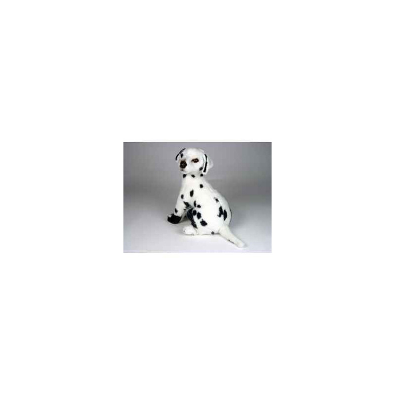 Animaux-Bois-Animaux-Bronzes propose Chien Dalmatien 40 cm assis peluche réaliste Piutre 3243