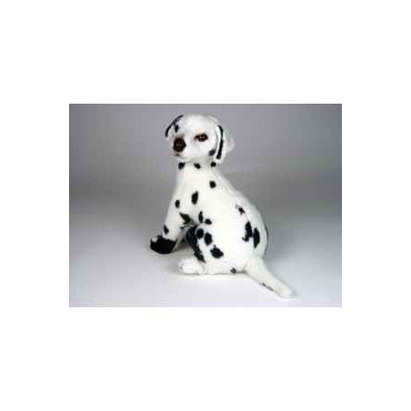 Animaux-Bois-Animaux-Bronzes propose Chien Dalmatien 40 cm assis peluche réaliste Piutre 3243