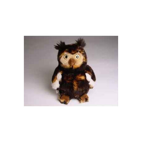 Décoration OiseauxPetit hibou 15 cm peluche -625 Piutre