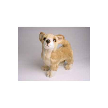 Animaux-Bois-Animaux-Bronzes propose Chien Chiwawa 35 cm peluche animaux debout réaliste Piutre 3236