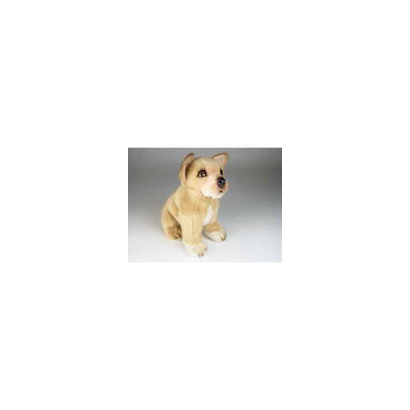 Animaux-Bois-Animaux-Bronzes propose Chien Chiwawa 35 cm assis peluche réaliste Piutre 3237