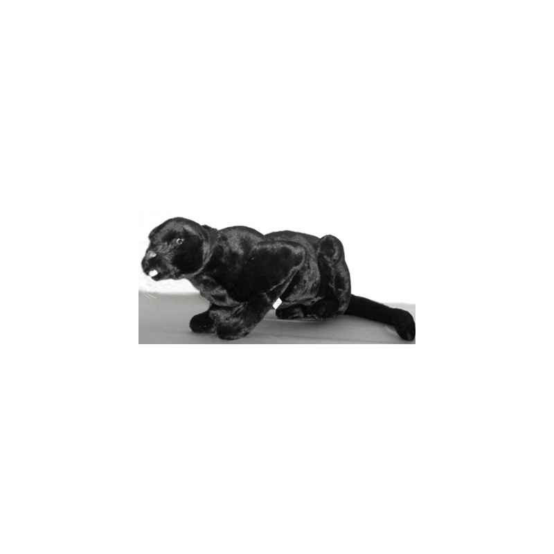 Félin Piutre Panthère noire 35 cm peluche animaux allongés -504
