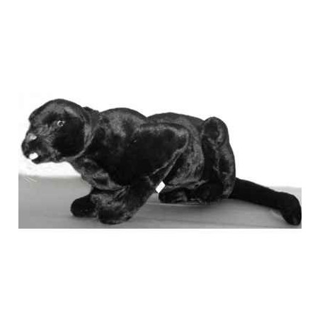 Peluche allongée panthère noire 35 cm Piutre   504