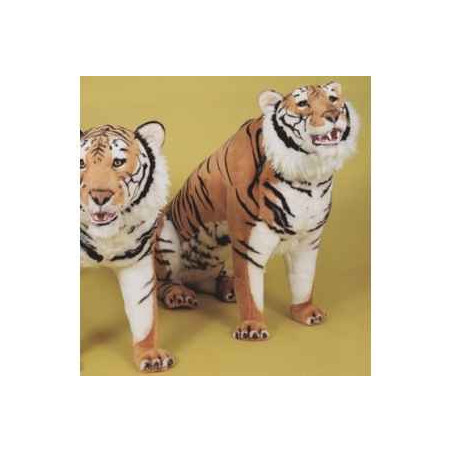 Félin Piutre Tigre du bengal 200 cm assis peluche -2512