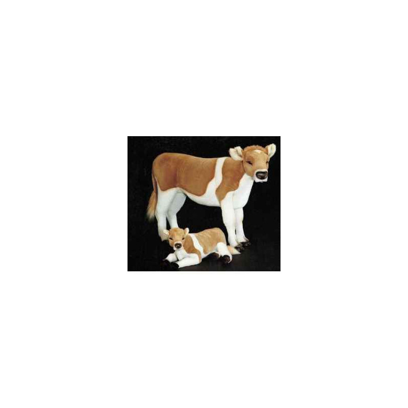  Animaux de la ferme Veau 130 cm peluche animaux debout réaliste Piutre 2670