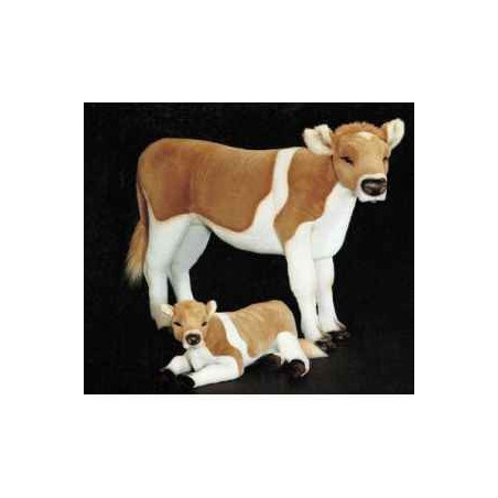  Animaux de la ferme Veau 130 cm peluche animaux debout réaliste Piutre 2670