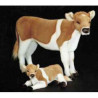 Animaux de la ferme Veau 130 cm peluche animaux debout réaliste Piutre 2670