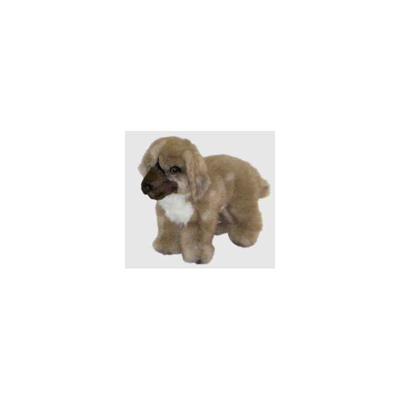 Peluche debout chien leonberg 28 cm Piutre   3365