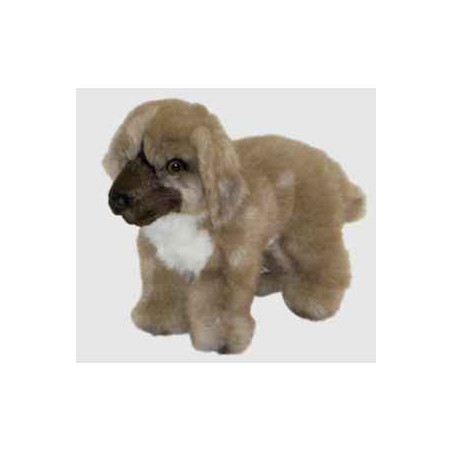 Peluche debout chien leonberg 28 cm Piutre   3365