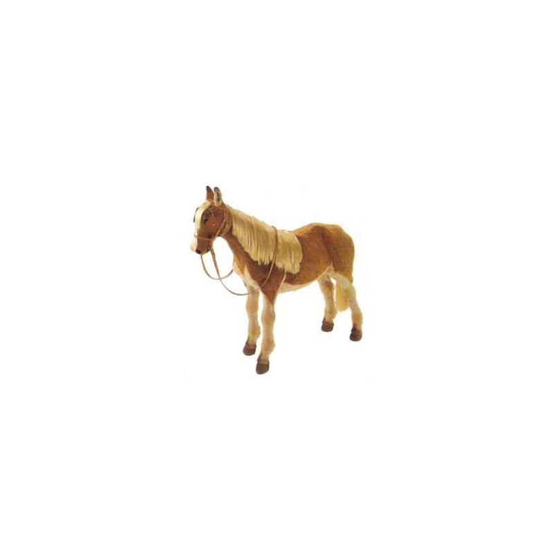  Cheval Poney 135 cm peluche animaux debout réaliste Piutre 2661