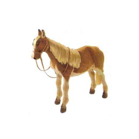  Cheval Poney 135 cm peluche animaux debout réaliste Piutre 2661