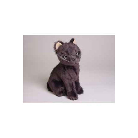 Peluche assise mascotte chat bleu de Russie 24 cm Piutre   4290