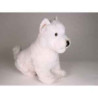 Animaux-Bois-Animaux-Bronzes propose Chien West higland white terrier 45 cm assis peluche réaliste Piutre 2275