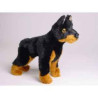 Animaux-Bois-Animaux-Bronzes propose Chien Doberman mascotte 24 cm peluche animaux debout réaliste Piutre 4288