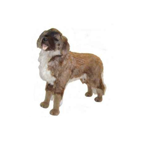 Animaux-Bois-Animaux-Bronzes propose Chien leonberge 100 cm peluche animaux debout réaliste Piutre 3360