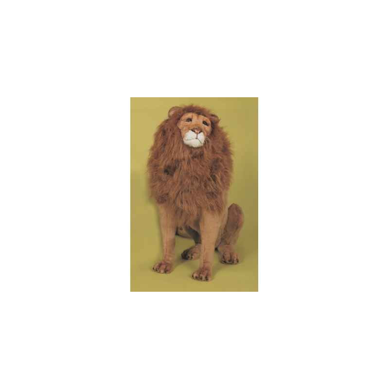 Félin Piutre Lion 120 cm assis peluche -2501