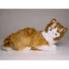 Animaux-Bois-Animaux-Bronzes propose Chat maine coon 30 cm peluche animaux allongés réaliste Piutre