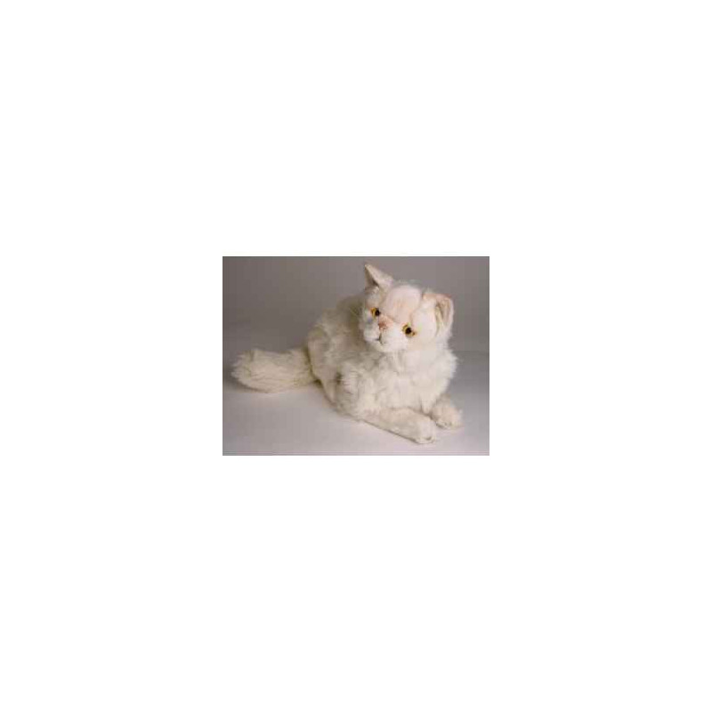Animaux-Bois-Animaux-Bronzes propose Chat persan chinchilla beige 50 cm peluche animaux allongés réaliste Piutre