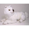 Animaux-Bois-Animaux-Bronzes propose Chien Samoyède 40 cm peluche animaux allongés réaliste Piutre 3260