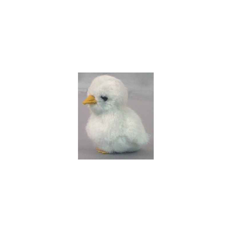  Animaux de la ferme Poussin blanc 12 cm peluche réaliste Piutre 702