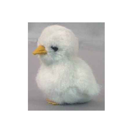  Animaux de la ferme Poussin blanc 12 cm peluche réaliste Piutre 702
