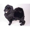 Animaux-Bois-Animaux-Bronzes propose Chien Chow chow noir 70 cm peluche animaux debout réaliste Piutre 3345