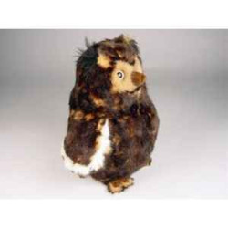Décoration OiseauxGros hibou 25 cm peluche -2577 Piutre