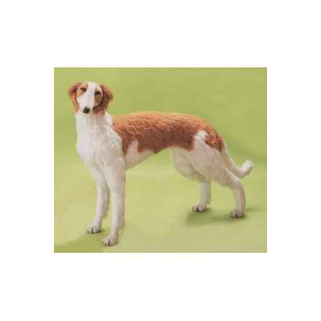 Animaux-Bois-Animaux-Bronzes propose Chien Barzoi 120 cm peluche animaux debout réaliste Piutre 273