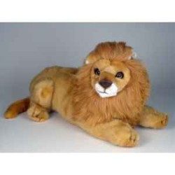 Félin Piutre Lion 35 cm peluche animaux allongés -2509