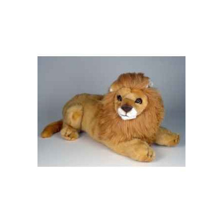 Peluche allongée lion 35 cm Piutre   2509
