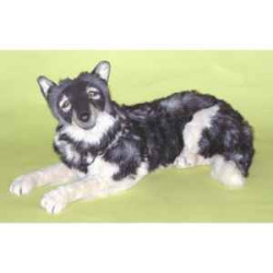  Animaux de la forêt Loup caucasien 100 cm peluche animaux allongés réaliste Piutre 1242