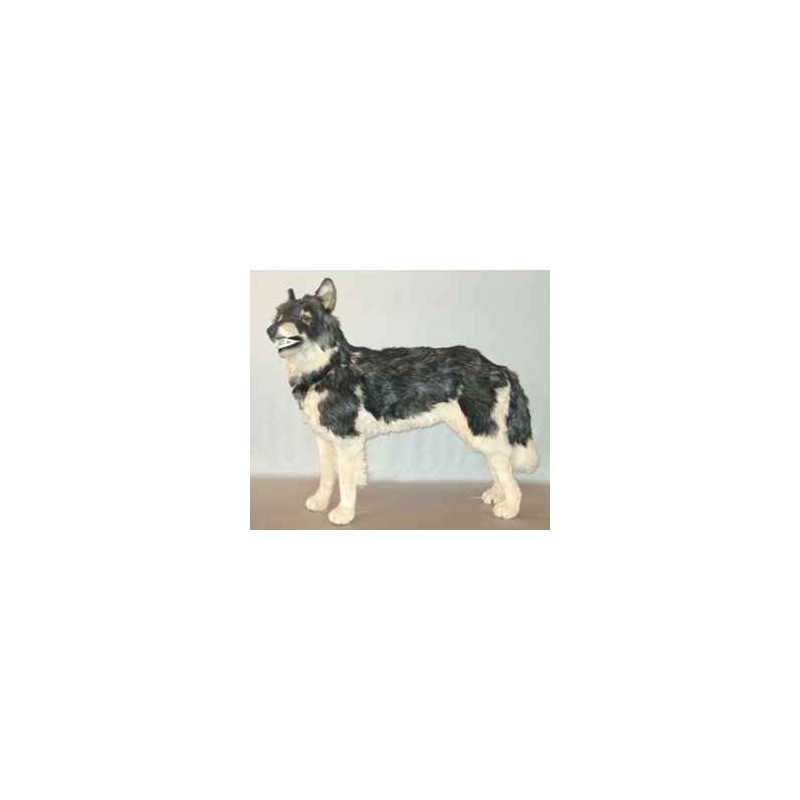  Animaux de la forêt Loup caucasien 100 cm peluche animaux debout réaliste Piutre 1240
