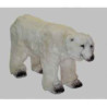 Décoration animaux Ours polaire sur ses pattes arrières 120 cm peluche réaliste Piutre 2129