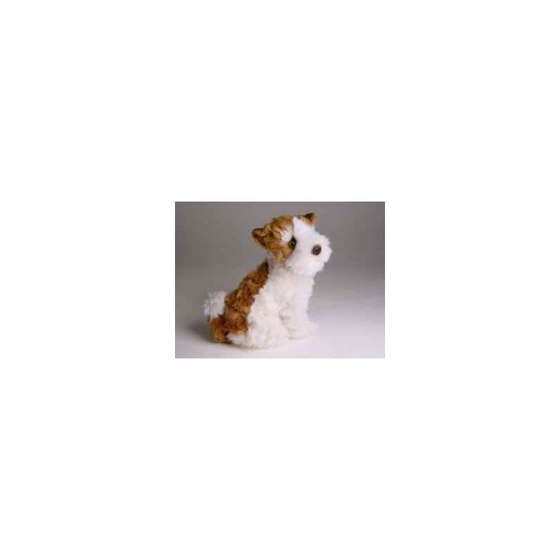 Animaux-Bois-Animaux-Bronzes propose Chien Fox terrier 28 cm assis peluche réaliste Piutre 1300