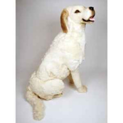 Animaux-Bois-Animaux-Bronzes propose Chien Labrador retriever 85 cm assis peluche réaliste Piutre 1225