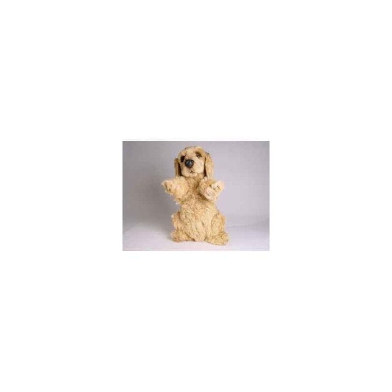 Animaux-Bois-Animaux-Bronzes propose Chien Cocker sur ses pattes arrières 40 cm peluche réaliste Piutre 3200