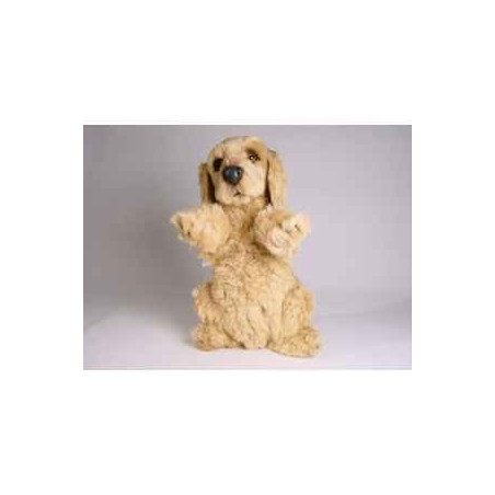 Animaux-Bois-Animaux-Bronzes propose Chien Cocker sur ses pattes arrières 40 cm peluche réaliste Piutre 3200